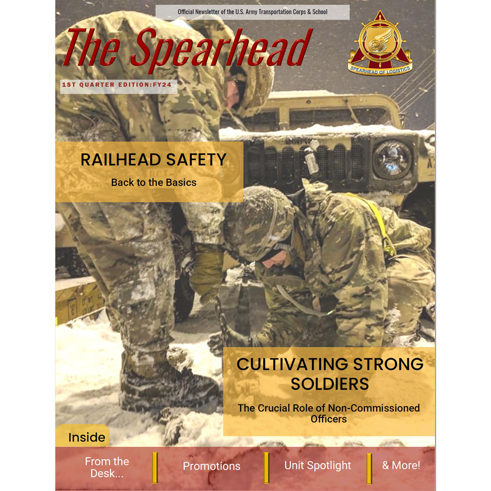 image of the front cover of The Spearhead Newsletter