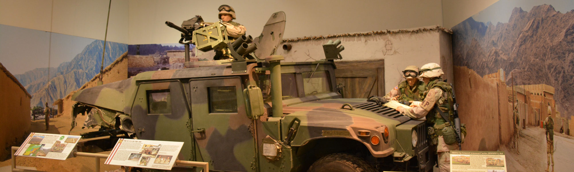 An uparmored HMMWV that was deployed in Afghanistan.
