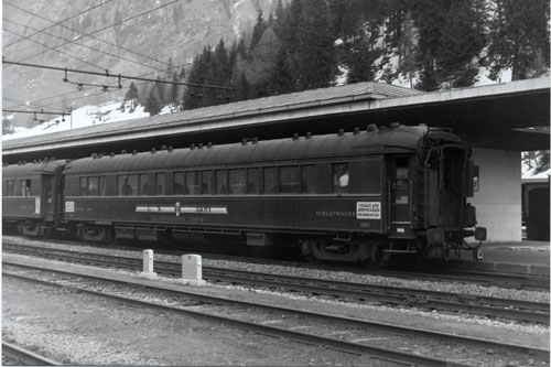 Close up of Sleeper car used by US Forces Austria for Travel from American Zone through Soviet Zone To Vienna Austria in 1952.  