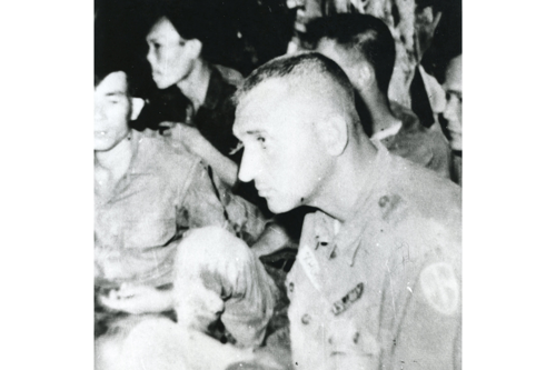 CPT John R Schumann, a Transportation Corps Officer would served as an Advisor with HQs, Military Assistance Command, Vietnam where he was awarded a Silver Star for action on 16 June 1965. He was taken prisoner during the event and died in captivity and his body was never recovered.  ATM Collection