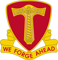 Image of the Transportation Corps Distinguished Large Unit Crest of the year 2022.