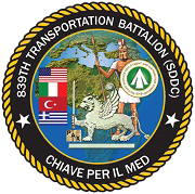 Logo for the 839th Transportation Battalion 