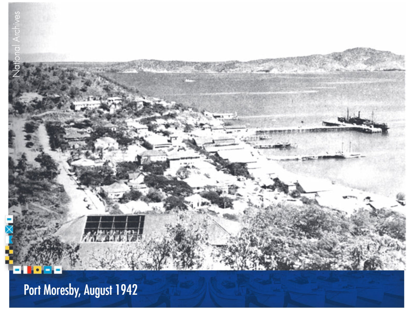 Port Moresby, August 1942. Photo from the National Archives. 