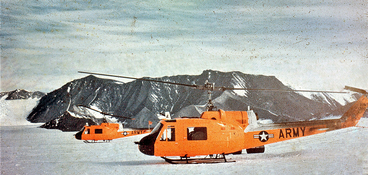 In February of 1963, this helicopter was one of three to make the first rotary wing flight to the geographic South Pole.