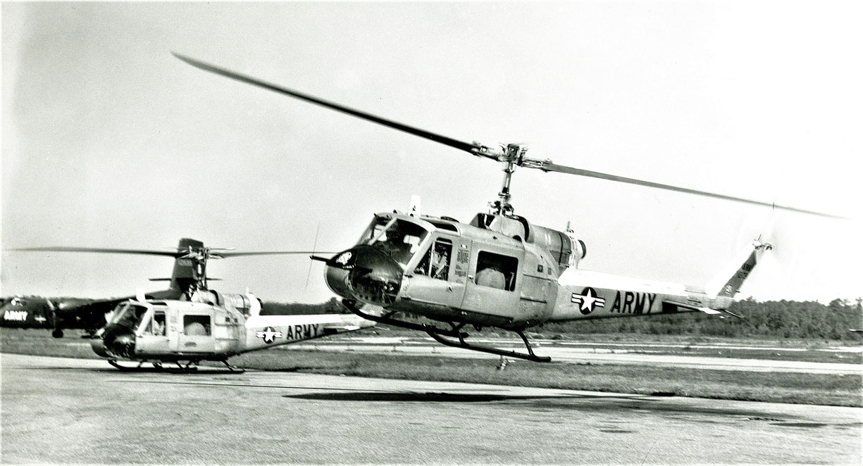 This UH—1B helicopter, tail number 61-788, was one of three U.S. Army helicopters to make the first rotary wing flight to the geographic South Pole.