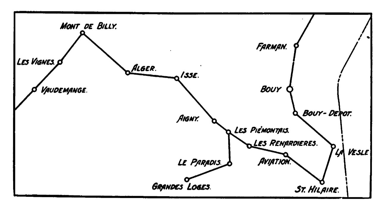 Fig. 5. Light Railways - IV French Army.
