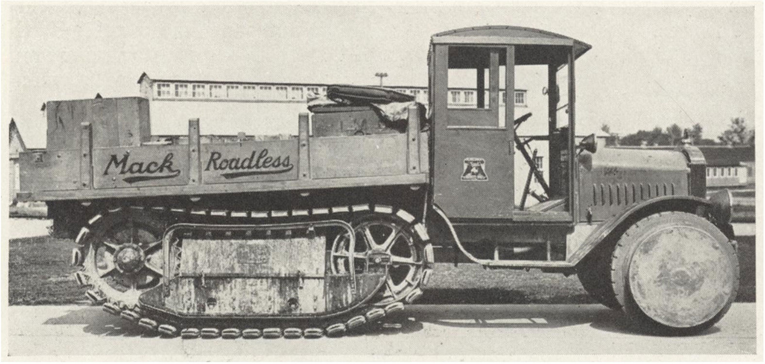 Fig. 9. Mack Roadless Truck. Courtesy of the Ordnance Department, U. S. A.