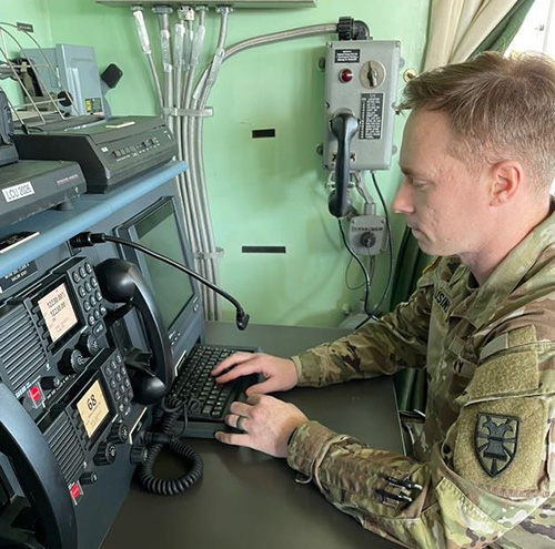US Army GMDSS simulator.