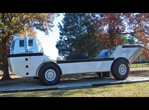 LARC XV (Lighter, Amphibious, Resupply, Cargo, Fifteen ton) on exhibit at the TC Museum.