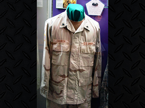 SPC Jeremy Church uniform.