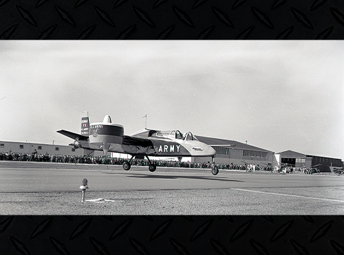 Doak Model 16 taking off from an airfield.