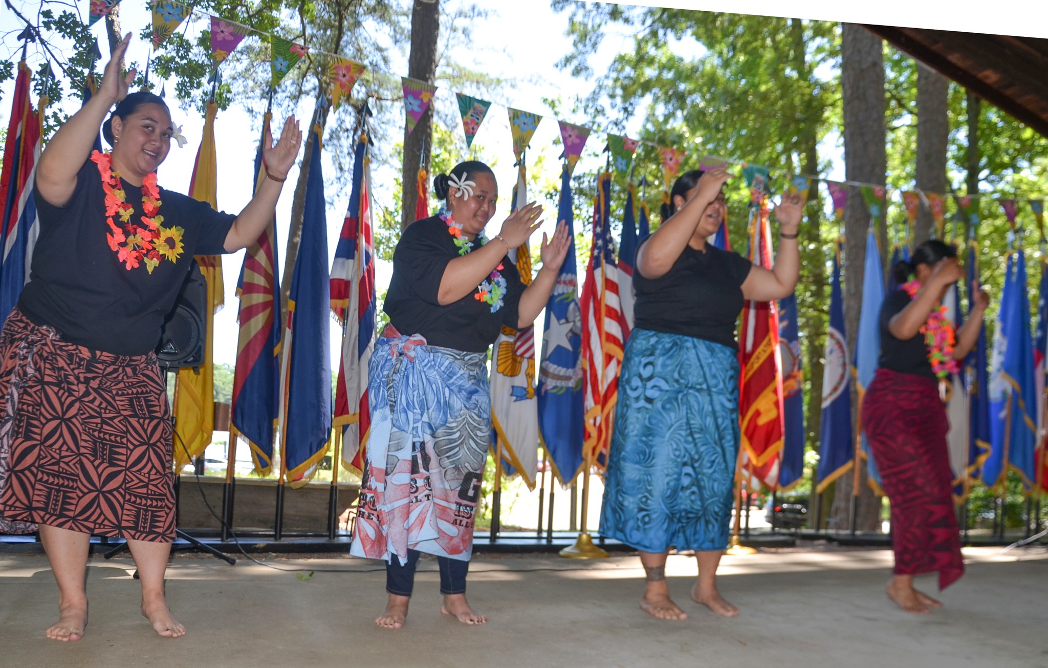 Performers at the 832nd Transportation Battalion Asian American and Pactific Islander Heritage month event. (832nd Transportation Battalion (832nd TB) photo from the 832nd TB Facebook page)