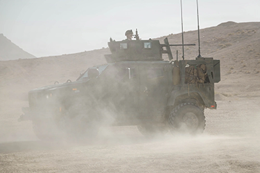 Photo by Eric Kowal | A U.S. Marines with 2d Battalion, 2d Marine Regiment, 2d Marine Division, drive a Joint Light tactical Vehicle during Intrepid Maven 25.1 in Jordan, Oct. 25, 2024. Intrepid Maven is a bilateral exercise between the United States Marine Corps Forces, Central Command and the Jordanian Armed Forces designed to improve interoperability, strengthen partner-nation relations in the U.S. Central Command area of operations and improve both individual and bilateral unit readiness. (U.S. Marine Corps photo by Lance Cpl. Hunter J. Kuester) (Lance Cpl. Hunter Kuester).