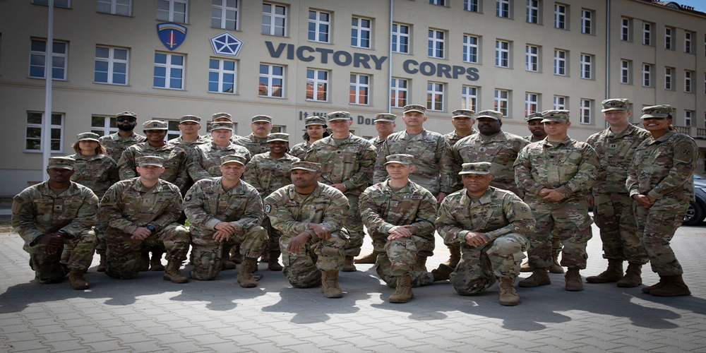 Photo by Capt. Robert Wooldridge | Members of the SPO section pose for a group photo during the HHC 310th ESC annual training in Poznan, Poland.