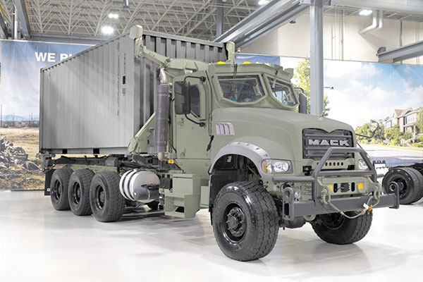Mack Defense announced it has teamed up with BAE Systems, which specializes in heavy-duty electric propulsion systems, to deliver an alternative-propulsion product for the Common Tactical Truck (CTT) prototype vehicles to the U.S. Army for testing. (PHOTO CREDIT: MACK DEFENSE VIA BAE SYSTEMS)