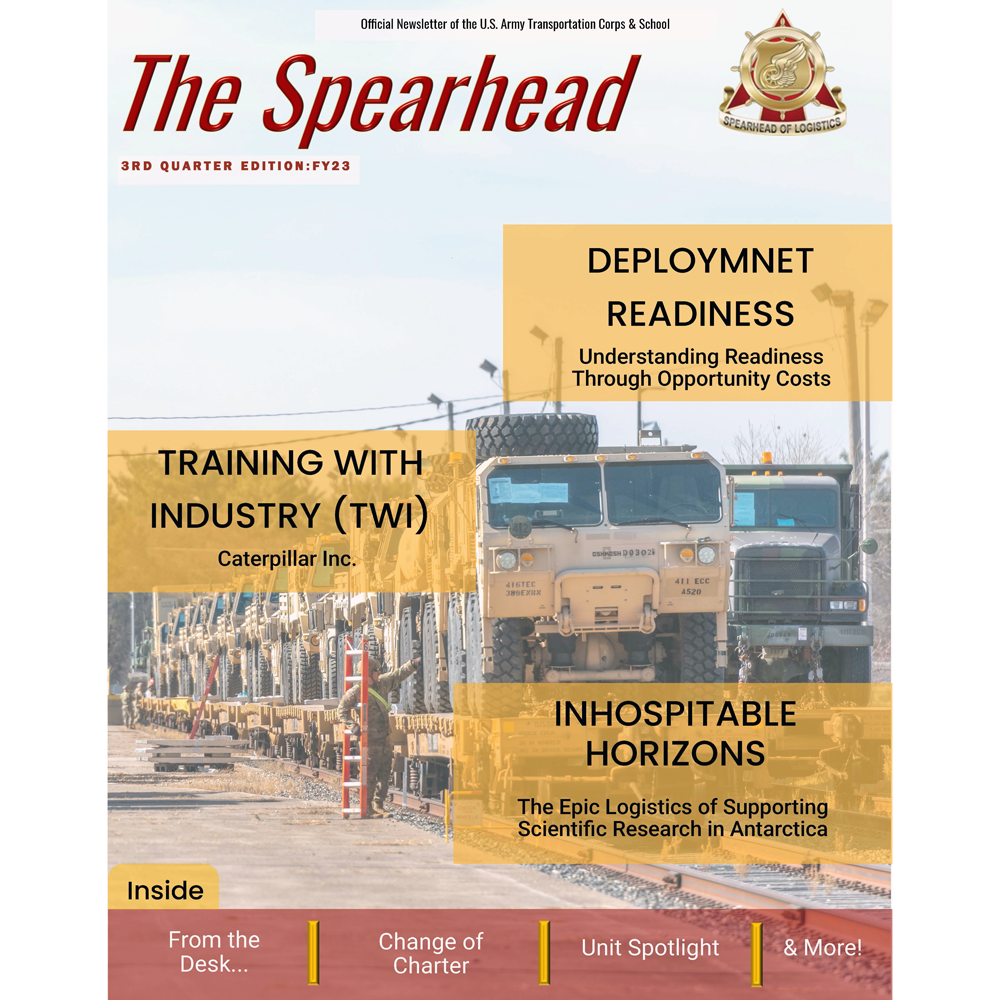 image of the front cover of The Spearhead Newsletter
