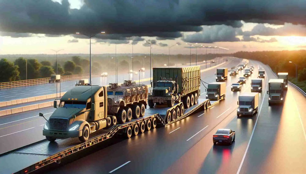 These trailers, noteworthy for their six-axle configuration, are engineered to seamlessly haul up to 60 tons of military machinery, thus representing a critical component in the Army’s operational transport infrastructure. 