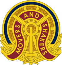 Image of the Runner-up Transportation Corps Distinguished Large Unit Crest of the year 2022.