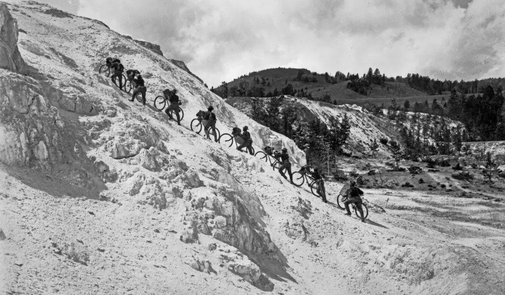 The 25th Infantry Bicycle Corps in Yellowstone National Park Montana Historical Society