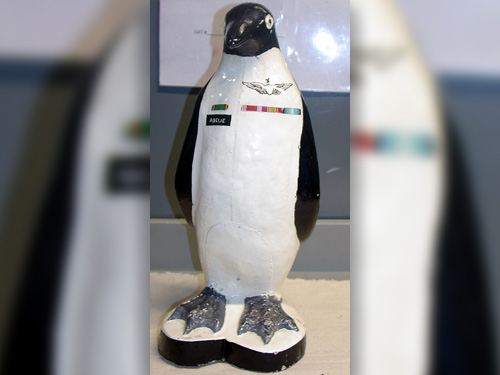 A full body look at Adelie the Penguin.