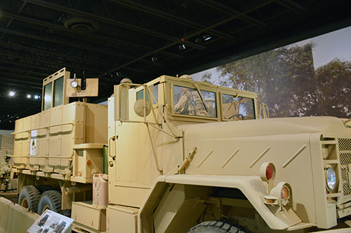 The Desert Shield/Desert Storm exhibit at the U.S. Army Transportation Museum.